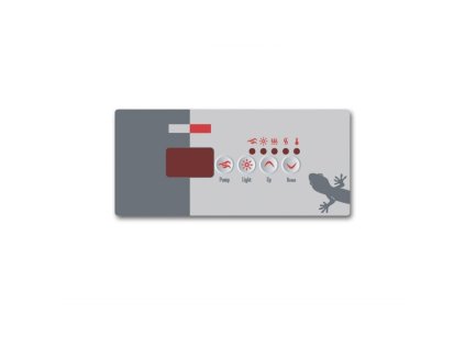 Gecko Ovládací panel TSC-18 GE1, 1 Pump (4 Buttons) - Polep/ nálepka - 9916-100239