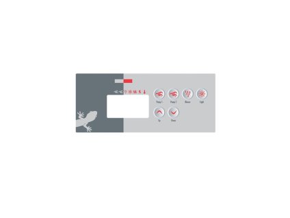 Gecko Ovládací panel TSC-35 (6 Buttons) - Polep/ nálepka - 9916-100381