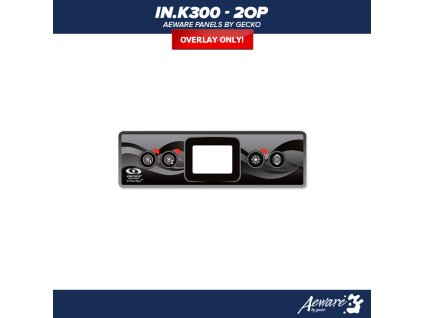 Gecko Aeware control panel IN.K300-2OP - label/ sticker