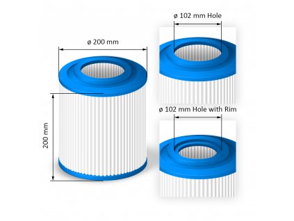 Cartridge filter for hot tubs - SC729