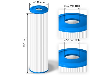 Cartridge filter for hot tubs - SC738