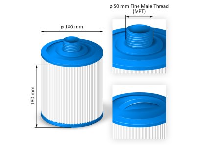 Cartridge filter for hot tubs - SC739