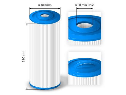 Cartridge filter for hot tubs - SC748