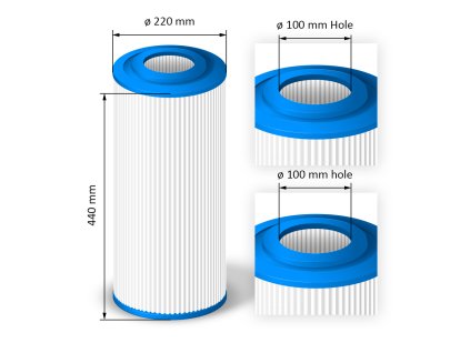 Cartridge filter for hot tubs - SC761