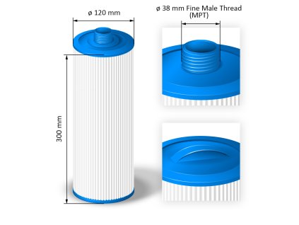 Cartridge filter for hot tubs - SC766