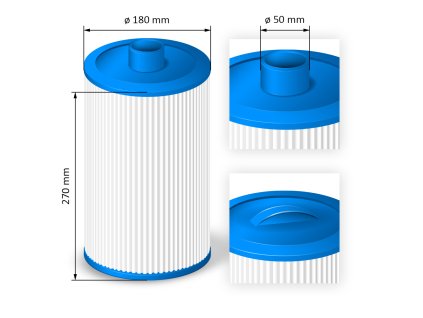 Cartridge filter for hot tubs - SC773