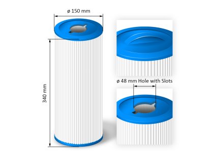 Cartridge filter for hot tubs - SC797