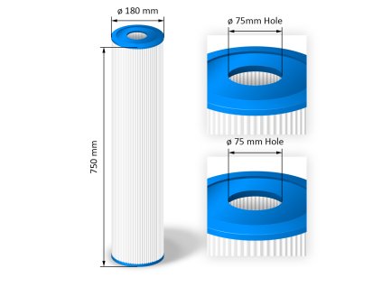 Cartridge filter for hot tubs - SC801