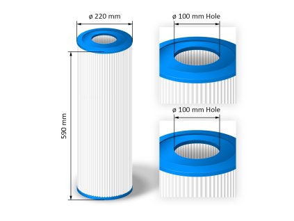 Cartridge filter for hot tubs - SC820