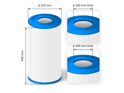 Cartridge filter for hot tubs - SC822