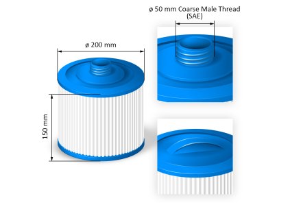 Kartuschenfilter für Whirlpools - SC830