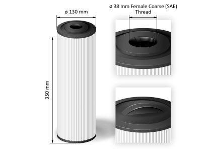 Cartridge filter for hot tubs - SC843