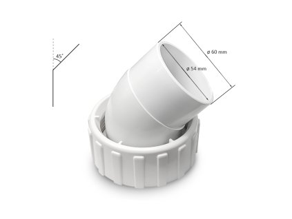 Flanche für Pumpe 45° Durchmesser 2"- Waterway