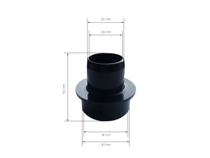 CG Air Plastová redukcia ku kompresorom 1,5" -1,25" TEPLUVZDORNÁ - AD-1_1-4HTR