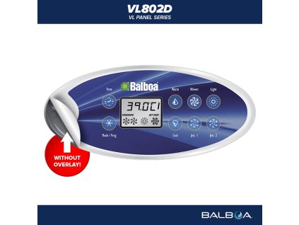 Balboa control panel VL802D - without label