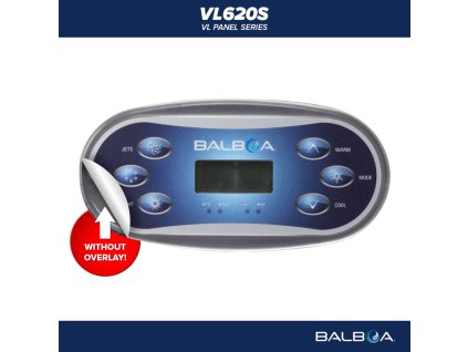 Balboa Ovládací panel VL620S - bez nálepky - 55582-02