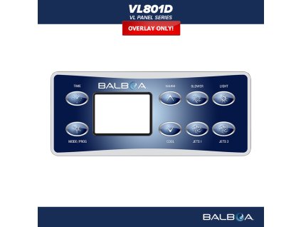 Balboa Control panel VL801D - label/ sticker