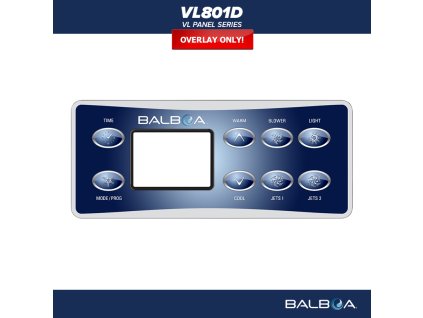 Balboa Ovládací panel VL801D - Polep/ nálepka - 10763