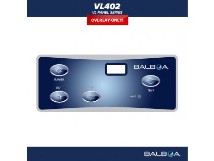 Balboa control panel VL402 - label/ sticker