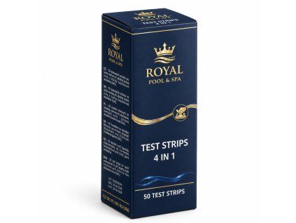 royal pool & spa water test strips 4 in 1