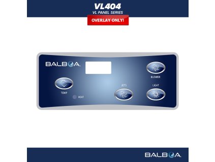 Balboa control panel VL404 - label/ sticker