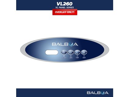 Balboa control panel VL260 - label/ sticker