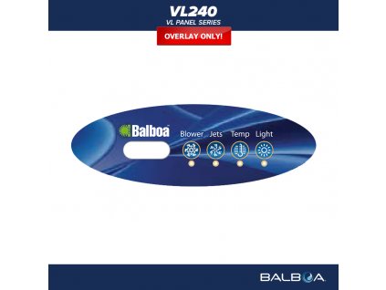 Balboa control panel VL240 - label/ sticker