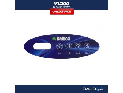 Balboa Ovládací panel VL200 - Polep/ nálepka - 11852