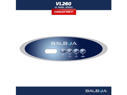 Balboa Control panel VL260 - Overlap / sticker