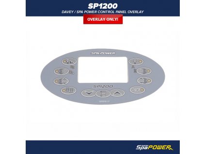 Davey / Spa Power Schalttafel SP1200 Grey - Aufkleber