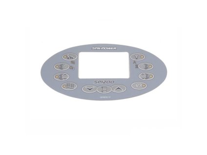 Davey / Spa Power Ovládací panel SP1200 Grey - Polep/nálepka - Q616016-1