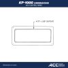 KP1000 ACC Topside control panel Dimensions inch cutout