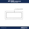 KP1000 ACC Topside control panel Dimensions mm