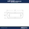 LXP2020 ACC Topside control panel Dimensions inch