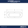 LX2020 ACC Topside control panel Dimensions inch