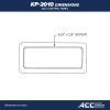 KP2010 ACC Topside control panel Dimensions inch cutout
