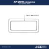 KP2010 ACC Topside control panel Dimensions mm cutout