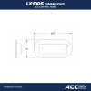 LX1005 ACC Topside control panel Dimensions inch