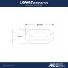 LX1005 ACC Topside control panel Dimensions mm