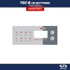 Gecko Schalttafel TSC-8 (10 Tasten) - Aufkleber/Label