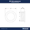 HydroAir Schalttafel - 2 Function, 64 mm - Pump, Blower