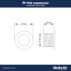 HydroAir Schalttafel - 1 Function, 39 mm - Pump ON/OFF