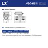 LX Heizung für Whirlpool mit Thermoregulierung H30-RS1, 3kW - Anschluß 48 mm