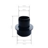 Plastic reducer for CG AIR compressors 1.5 "-1.25" HEAT RESISTANT