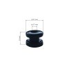 LX Bolster holder - black