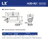 LX Heizung für Whirlpool H30-R2, 3kW - Anschluß 48,5 mm (L-Shape)