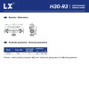 LX Heizung für Whirlpool H30-R3, 3kW - Anschluß 48,5 mm (T-Shape)