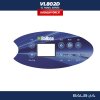 Wellis Ovládací panel VL802D - Polep/ nálepka - ACM0489