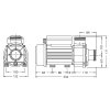 HydroAir circulator pump HA350 - 0.68kW (Center Suction)