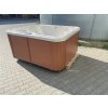 Whirlpool für 3 Personen perlmutt/hellbraun 200x168x90 cm